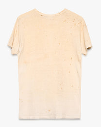 Hanes Dirt-Stained Blank White Tee