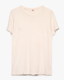 Distressed BVD Blank White Tee