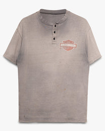 Smoked Grey Harley Henley Shirt