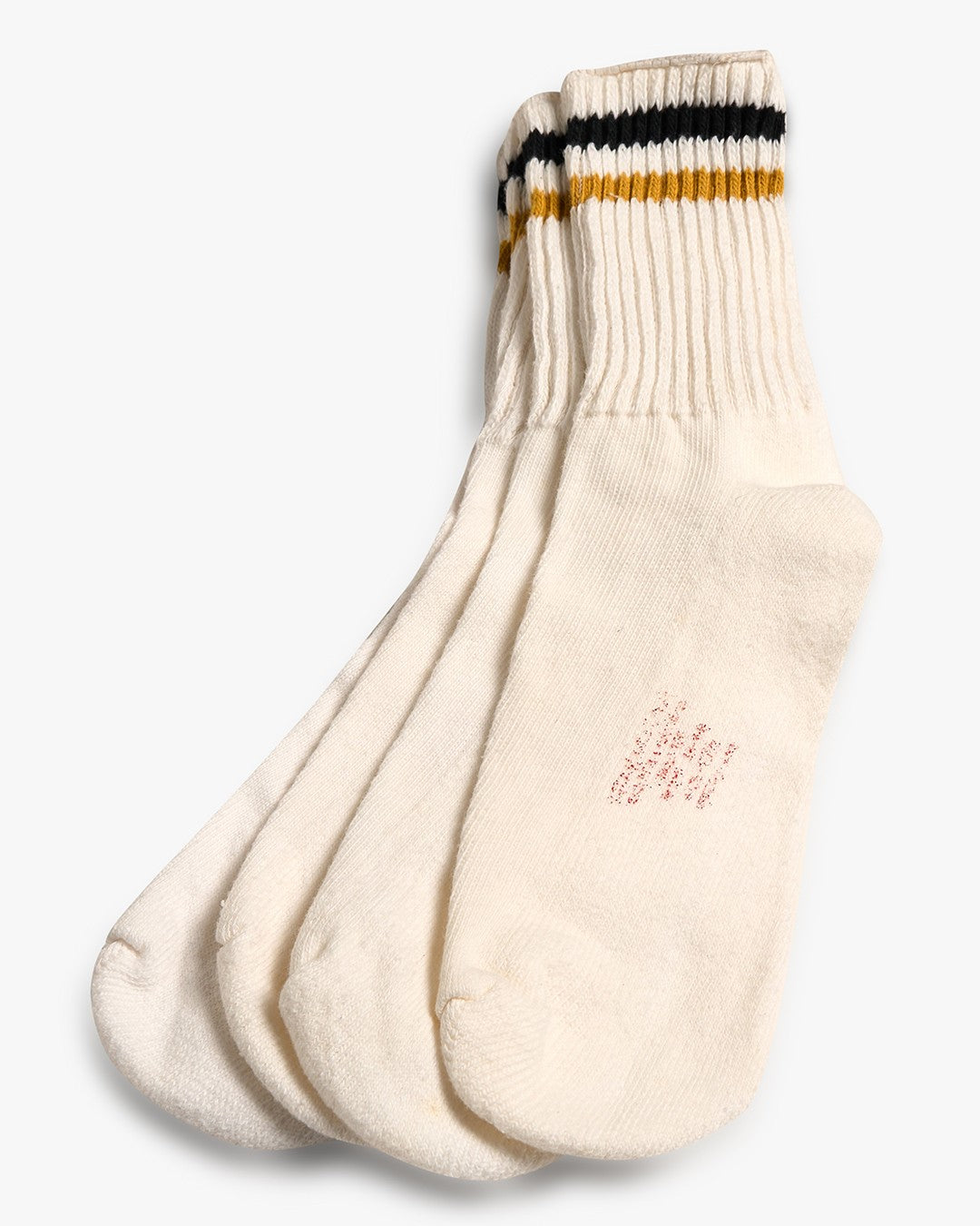Black/Gold Combed Cotton 2-Pack Socks