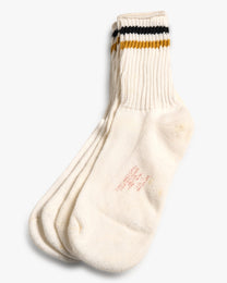 Black/Gold Combed Cotton 2-Pack Socks