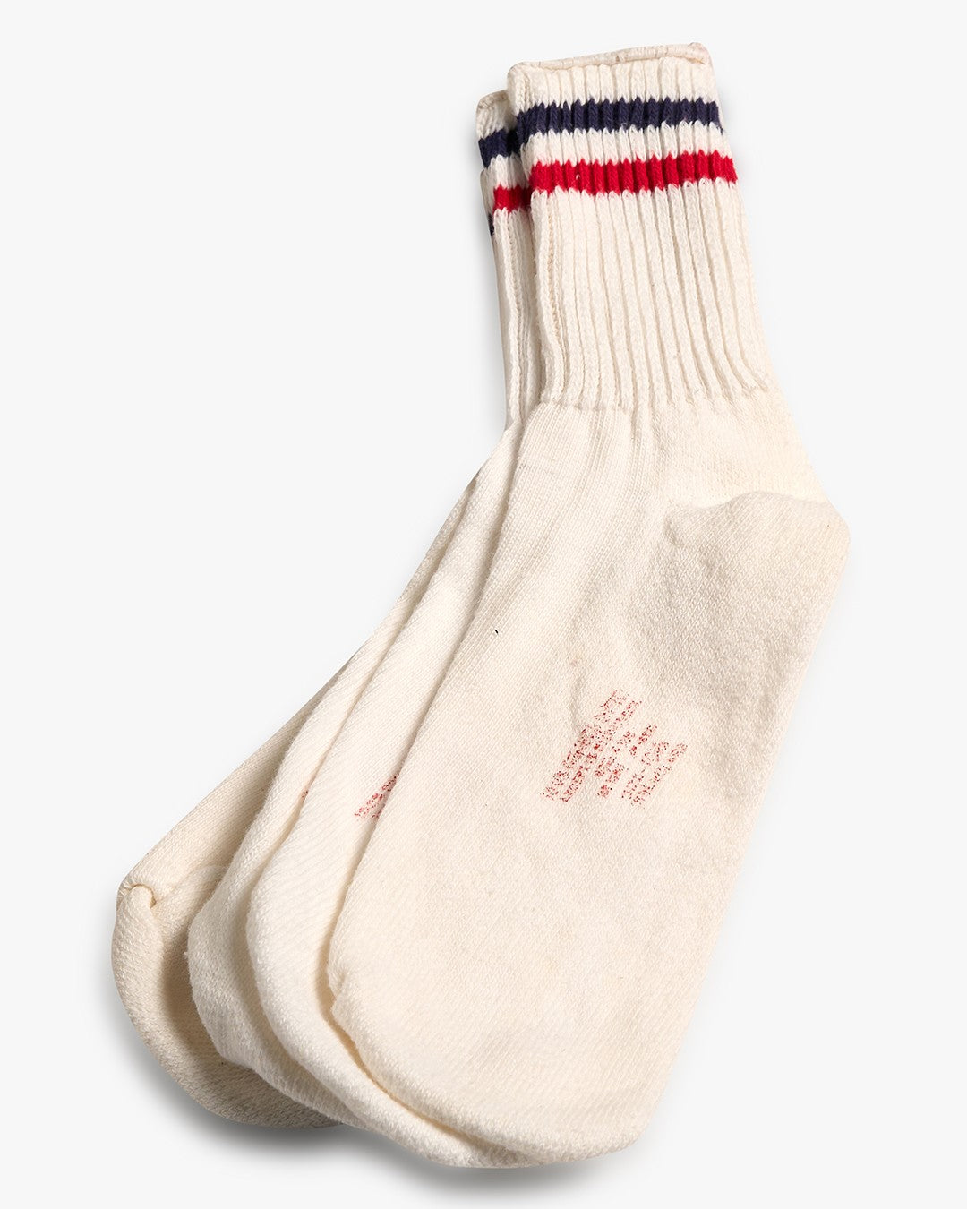 Navy/Red Combed Cotton 2-Pack Socks