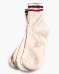 Navy/Red Combed Cotton 2-Pack Socks