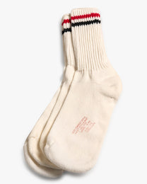 Red/Black Combed Cotton 2-Pack Socks