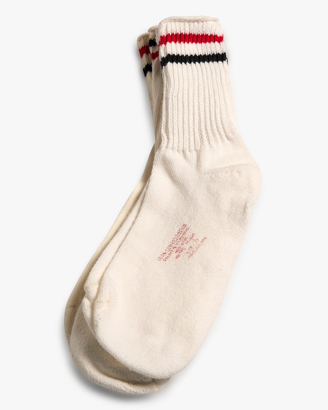 Red/Black Combed Cotton 2-Pack Socks
