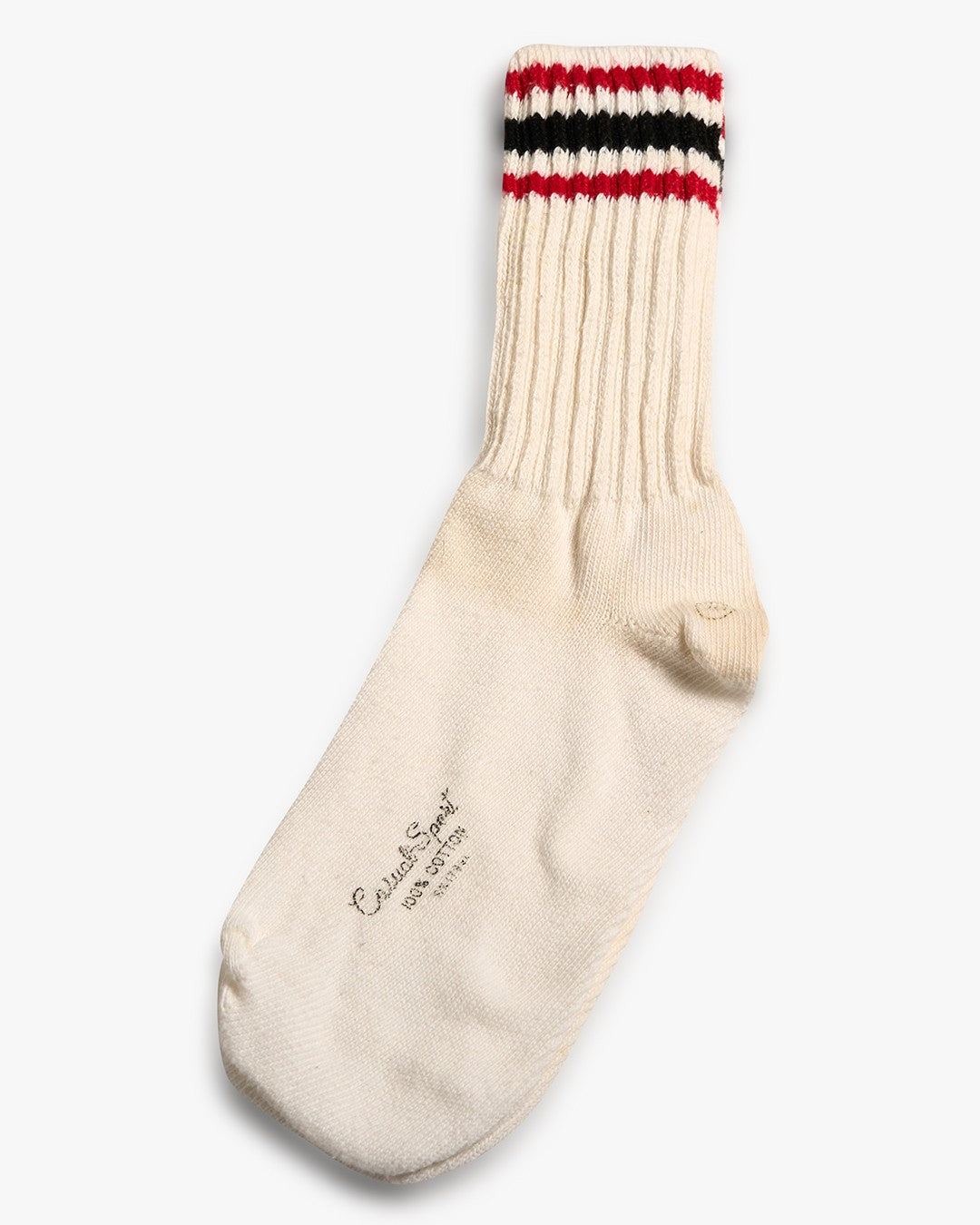 Red/Black/Red Casual Sport 100% Cotton Socks