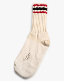 Red/Black/Red Casual Sport 100% Cotton Socks