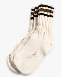 Black/Brown/Black Casual Sport 100% Cotton Socks