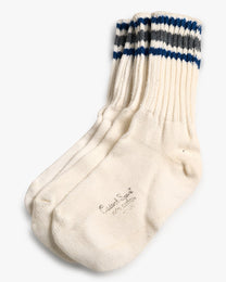 Blue/Grey/Blue Casual Sport 100% Cotton Socks