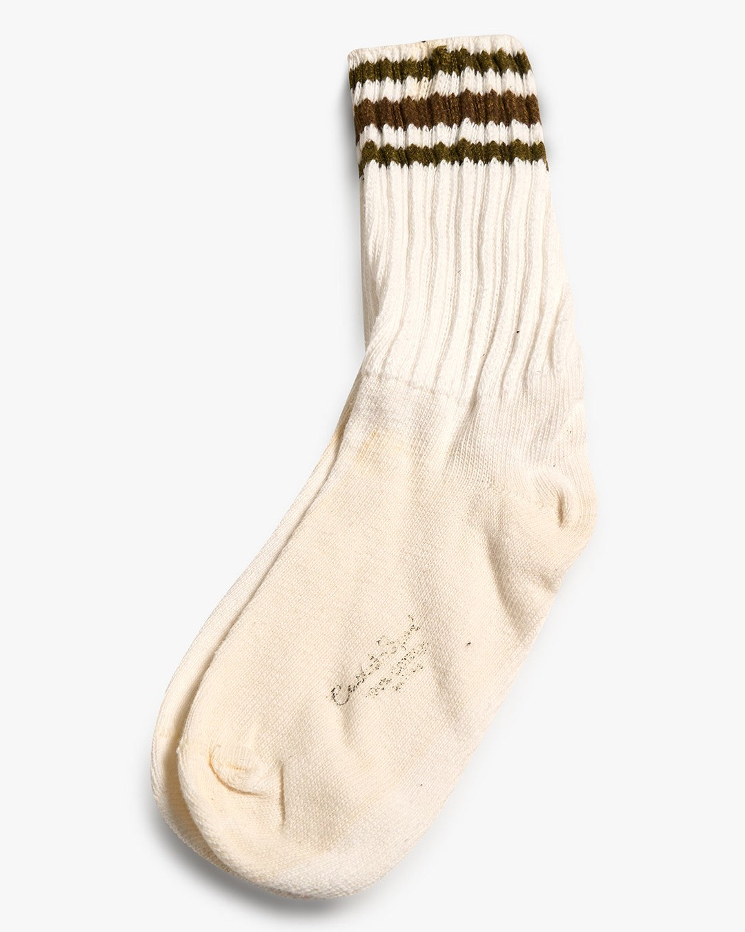 Green/Brown/Green Casual Sport 100% Cotton Socks