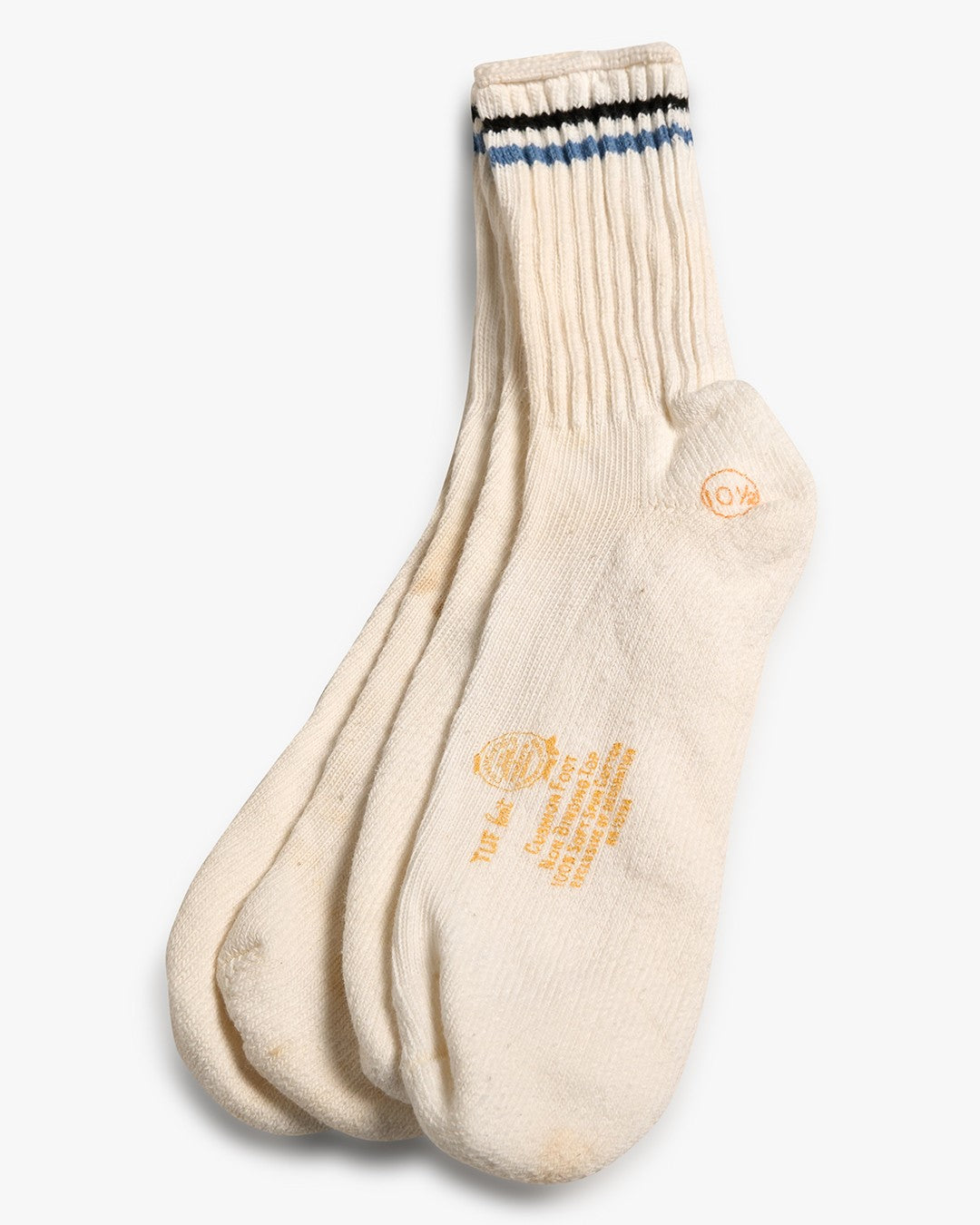 Black/Blue Cushion Foot 2-Pack Socks