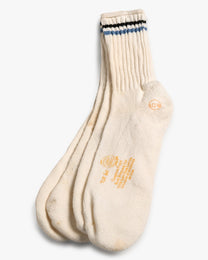 Black/Blue Cushion Foot 2-Pack Socks