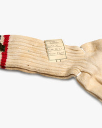 Black/Red Cushion Foot NOS Stained Socks