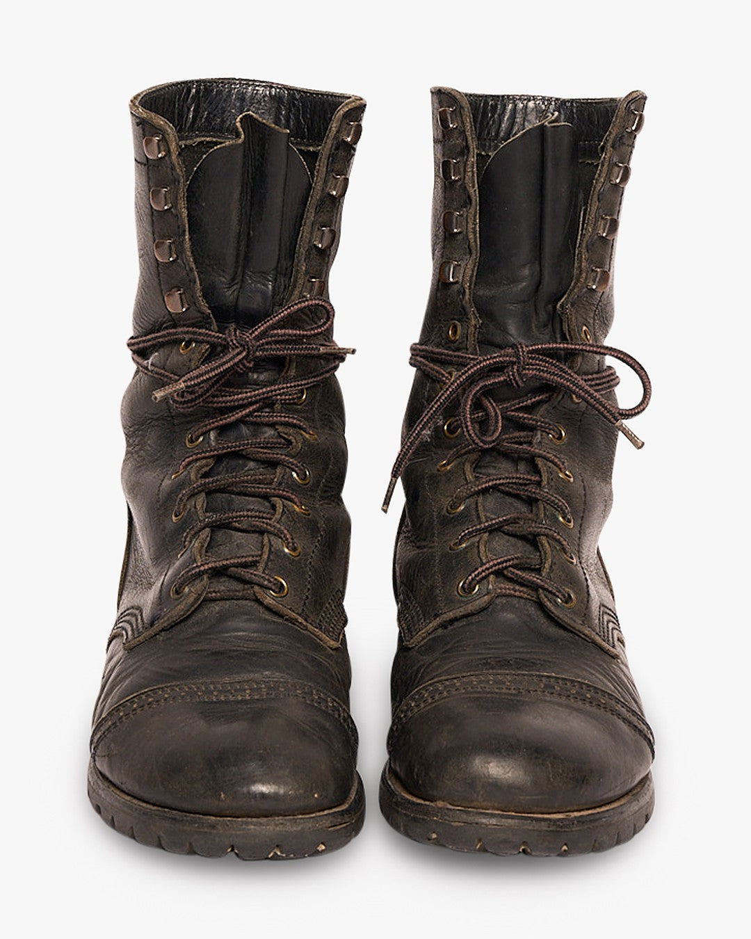 Black/Brown Combat Boots