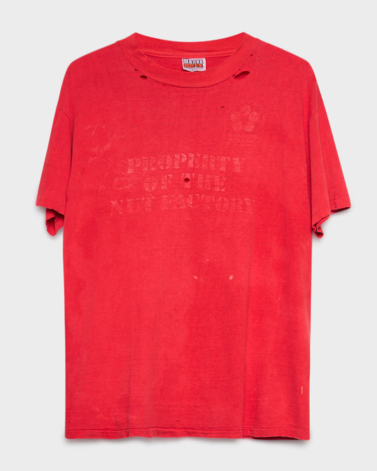 Property of the Nut Factory Red Tee