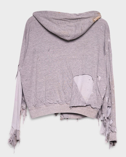 Thrashed Grey Zip-Up