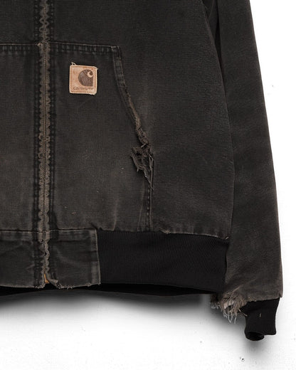 Faded Black Carhartt Hooded