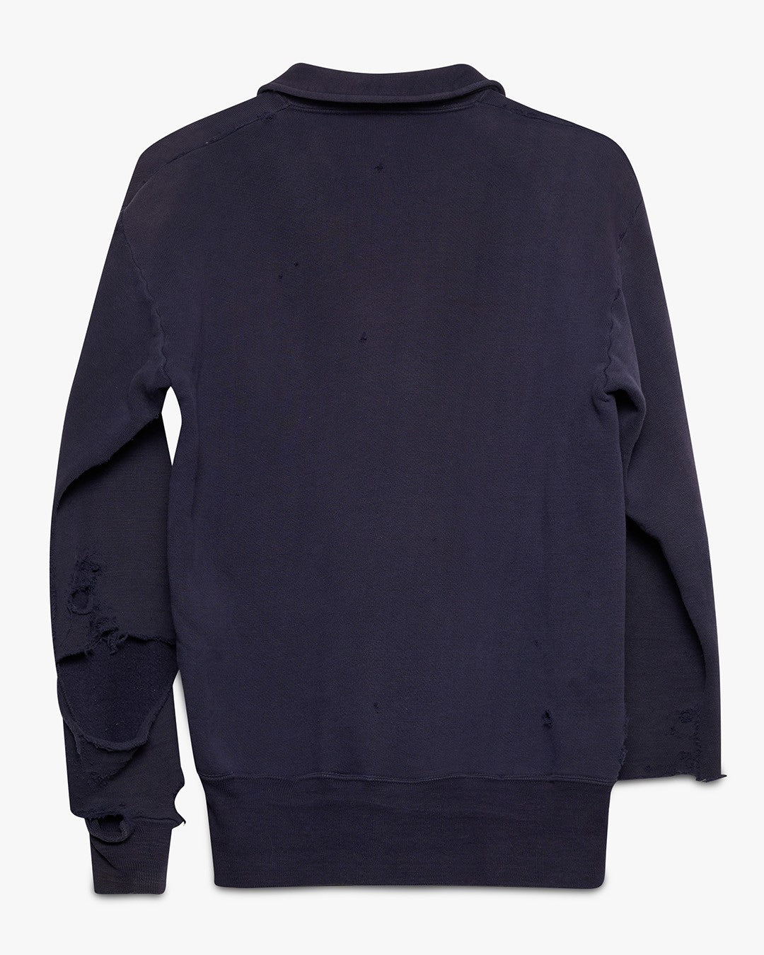 Thrashed Navy Blue Pilgrim Quarter Zip Sweat