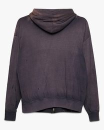 Sun Faded Navy Blue Thermal Lined Zip-Up