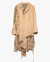 Thrashed Tan Trench Coat