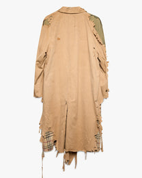 Thrashed Tan Trench Coat