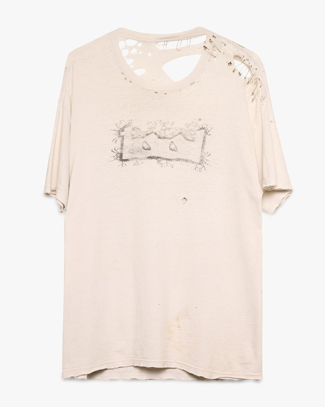 Thrashed White Tool Band Tee