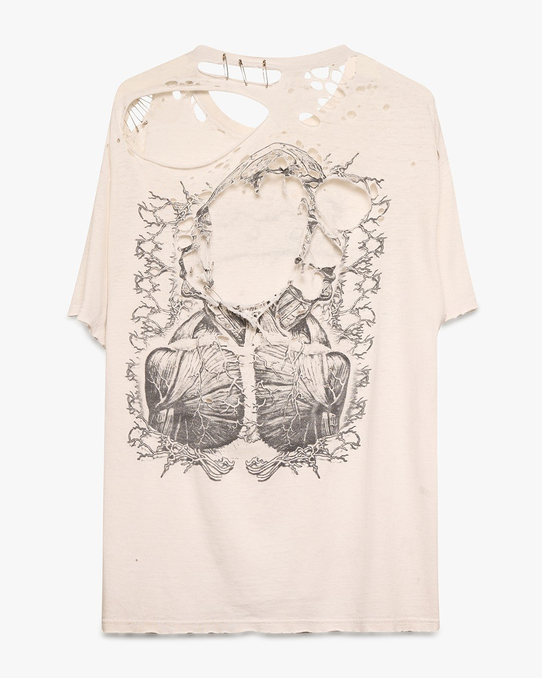 Thrashed White Tool Band Tee