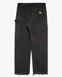 Thrashed Black Carhartt Double Knees