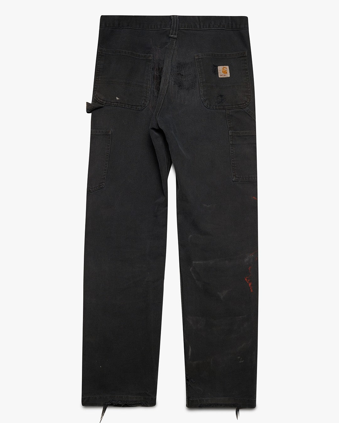 Distressed Black Carhartt Double Knees