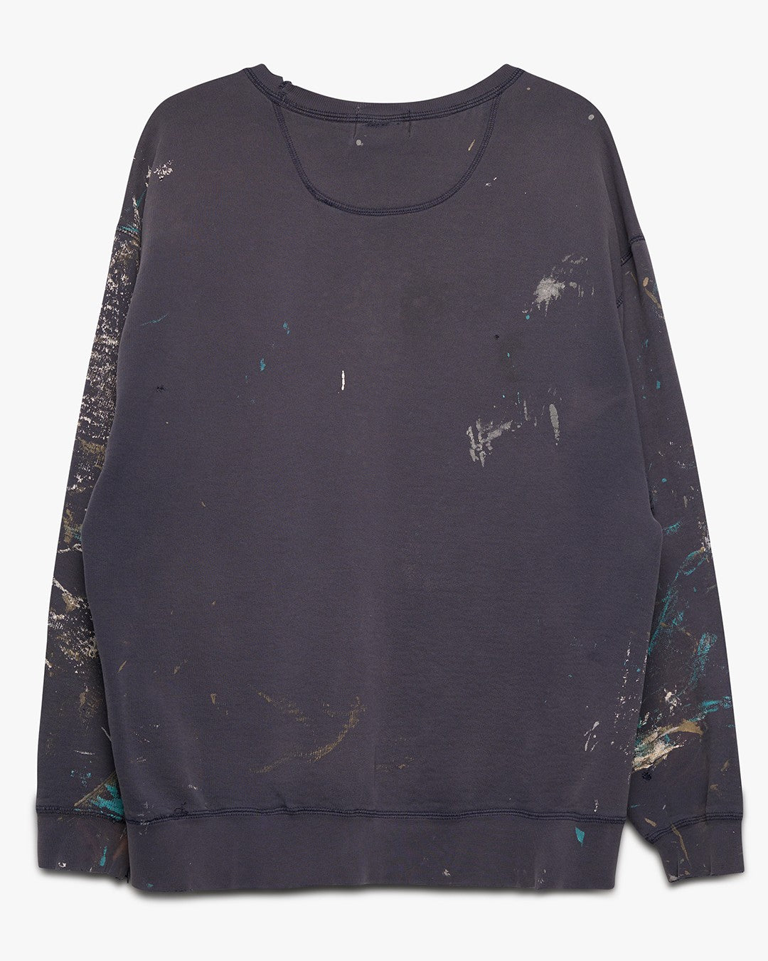 Painted/Faded Blue Russell Crewneck