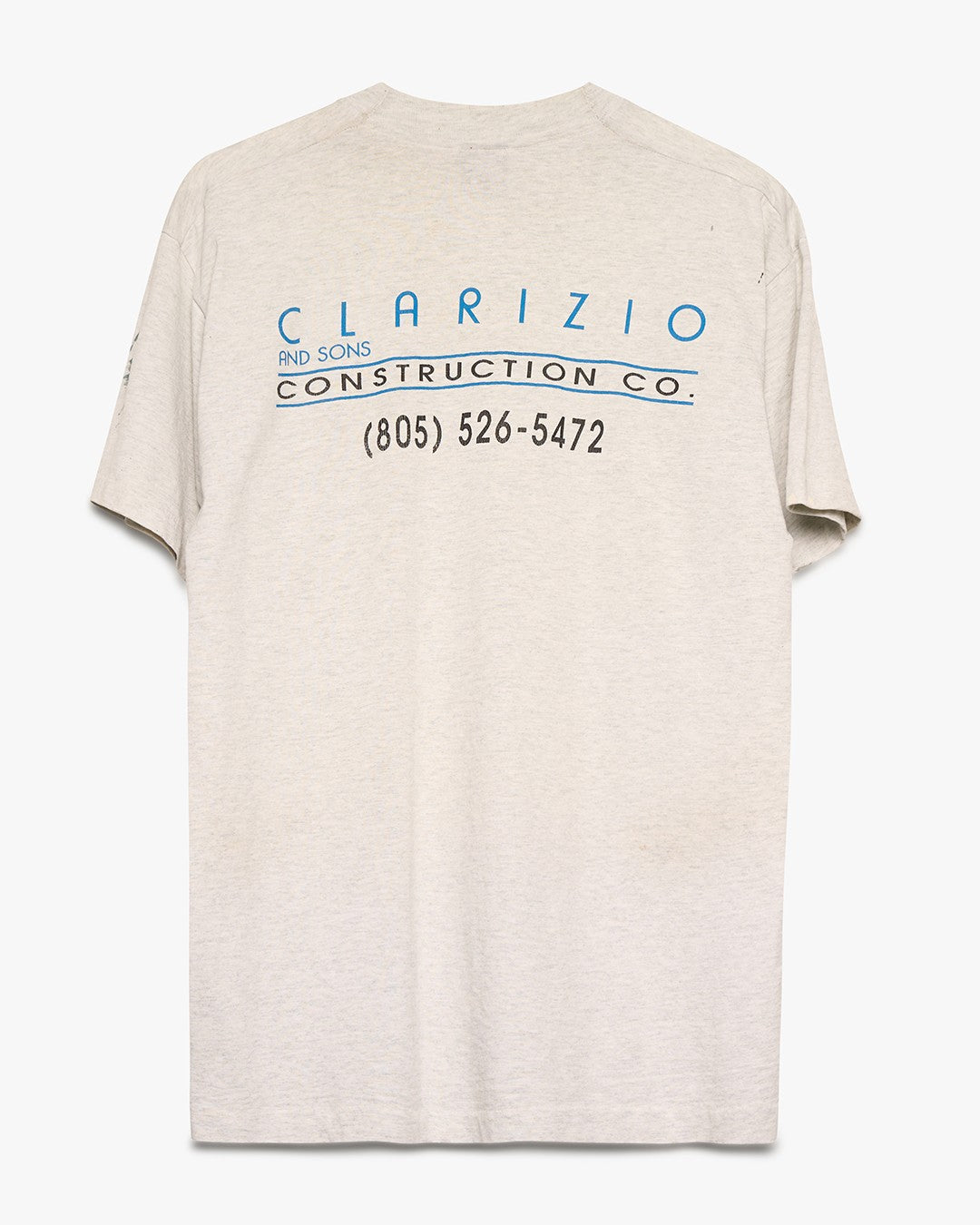Heather Grey Dirty Construction Tee