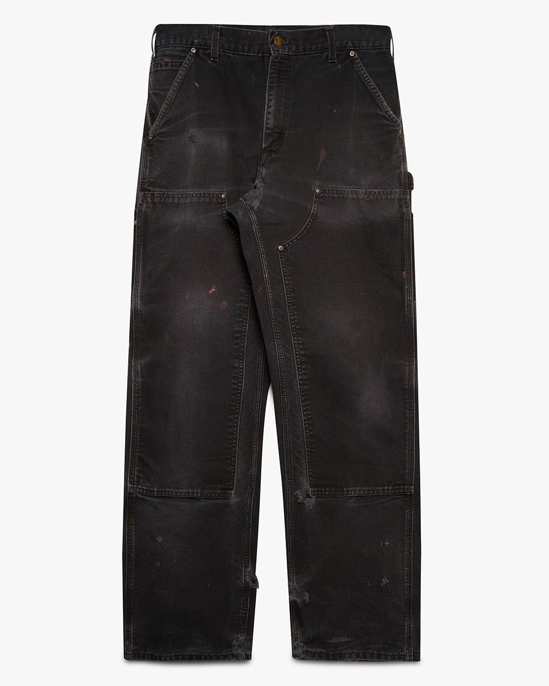 Faded Black Carhartt Double Knees