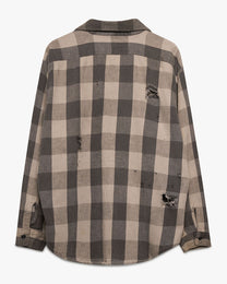 Five Brother Black/Grey Cotton Flannel