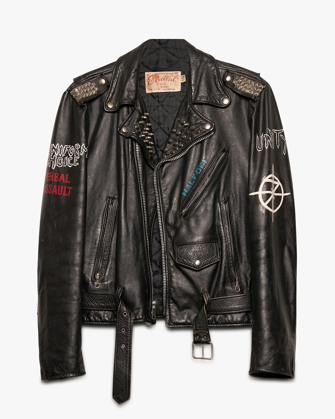 Minor Threat Excelled Leather Punk Jacket