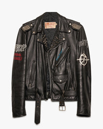 Minor Threat Excelled Leather Punk Jacket