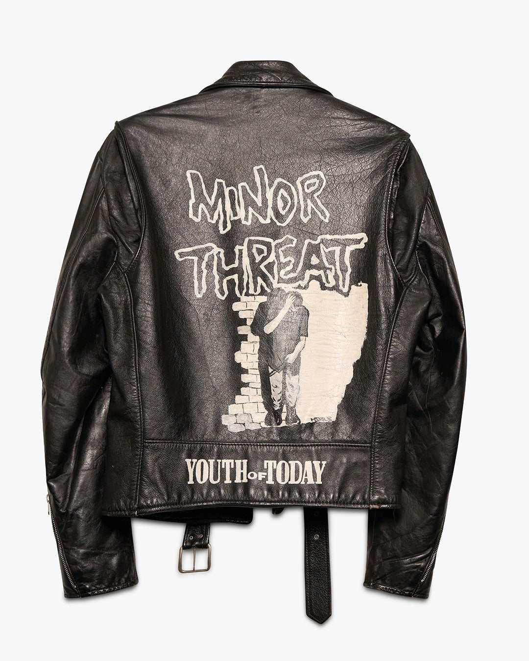 Minor Threat Excelled Leather Punk Jacket