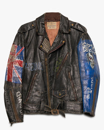 Nardcore Punk Horshide Leather Jacket