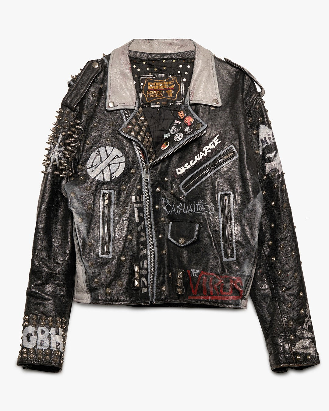 Studded Punk Leather Jacket