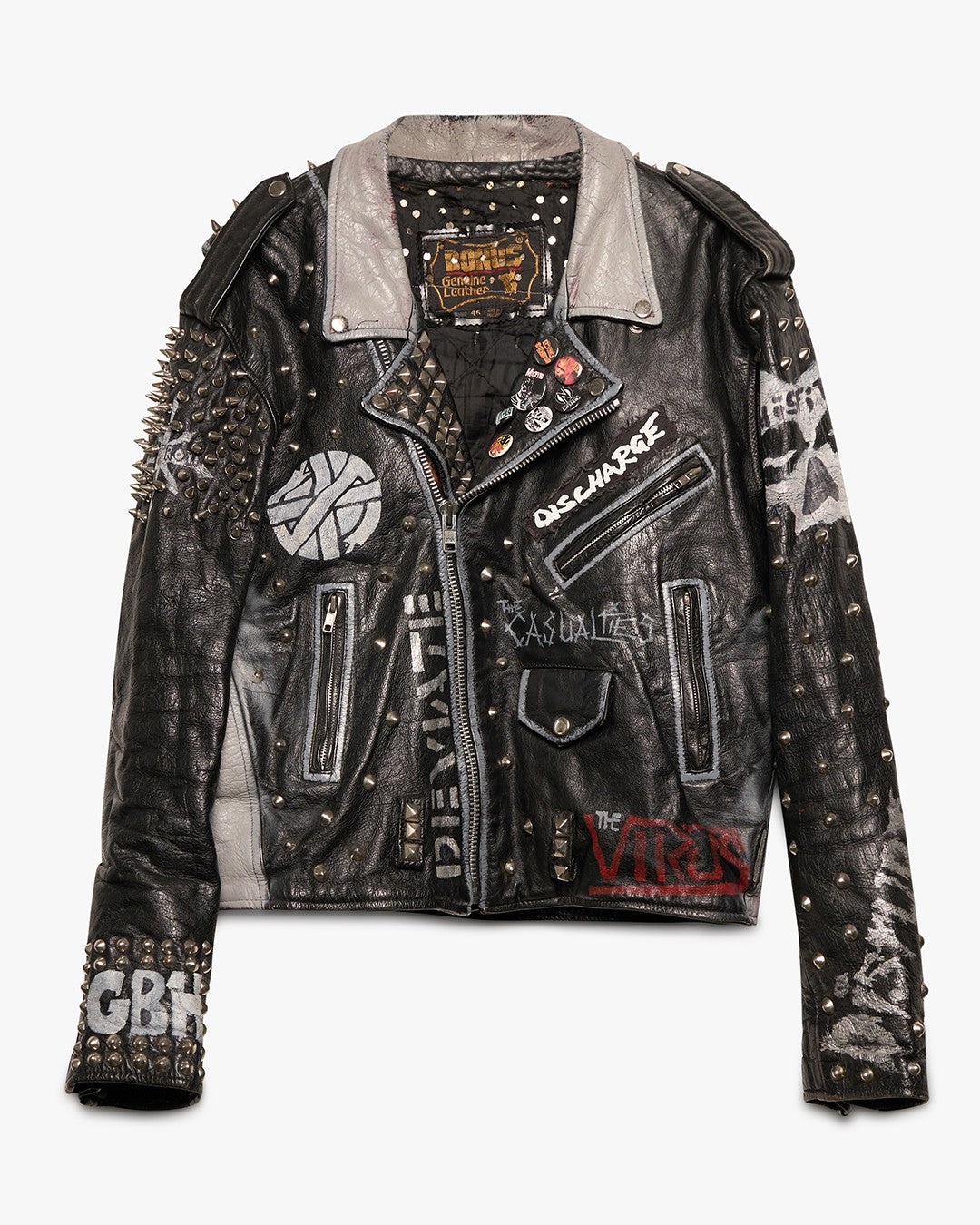 Studded Punk Leather Jacket