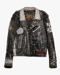 Studded Punk Leather Jacket