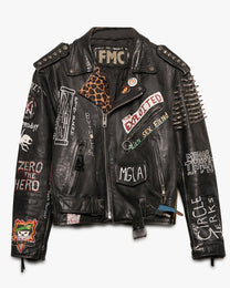 Studded Punk Leather Jacket