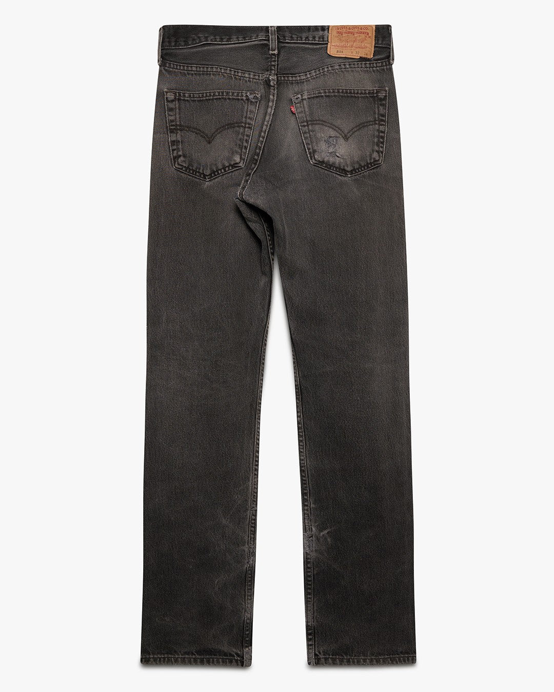 Distressed/Faded Black Levi's 501 Jeans