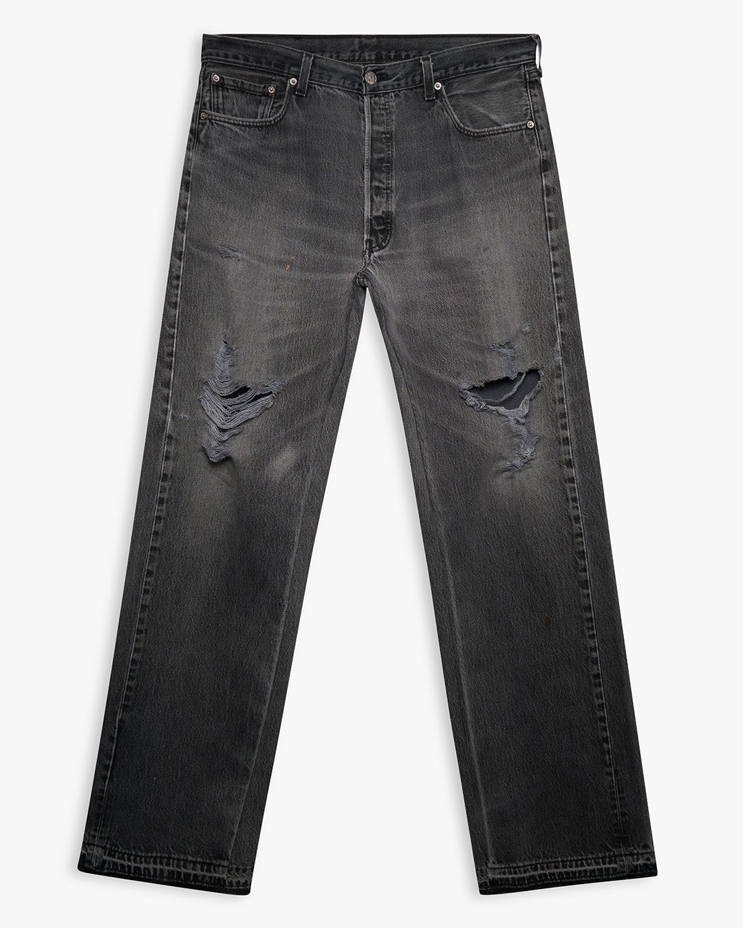 Faded/Distressed Black Resurgence Denim - 36" x 36.5"