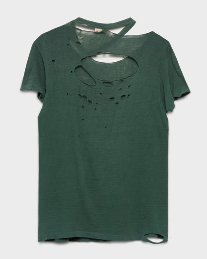 Green Neck Thrashed T-Shirt