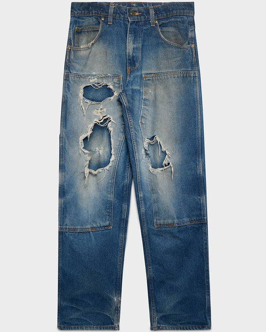 Prison Blu Denim Double Knees