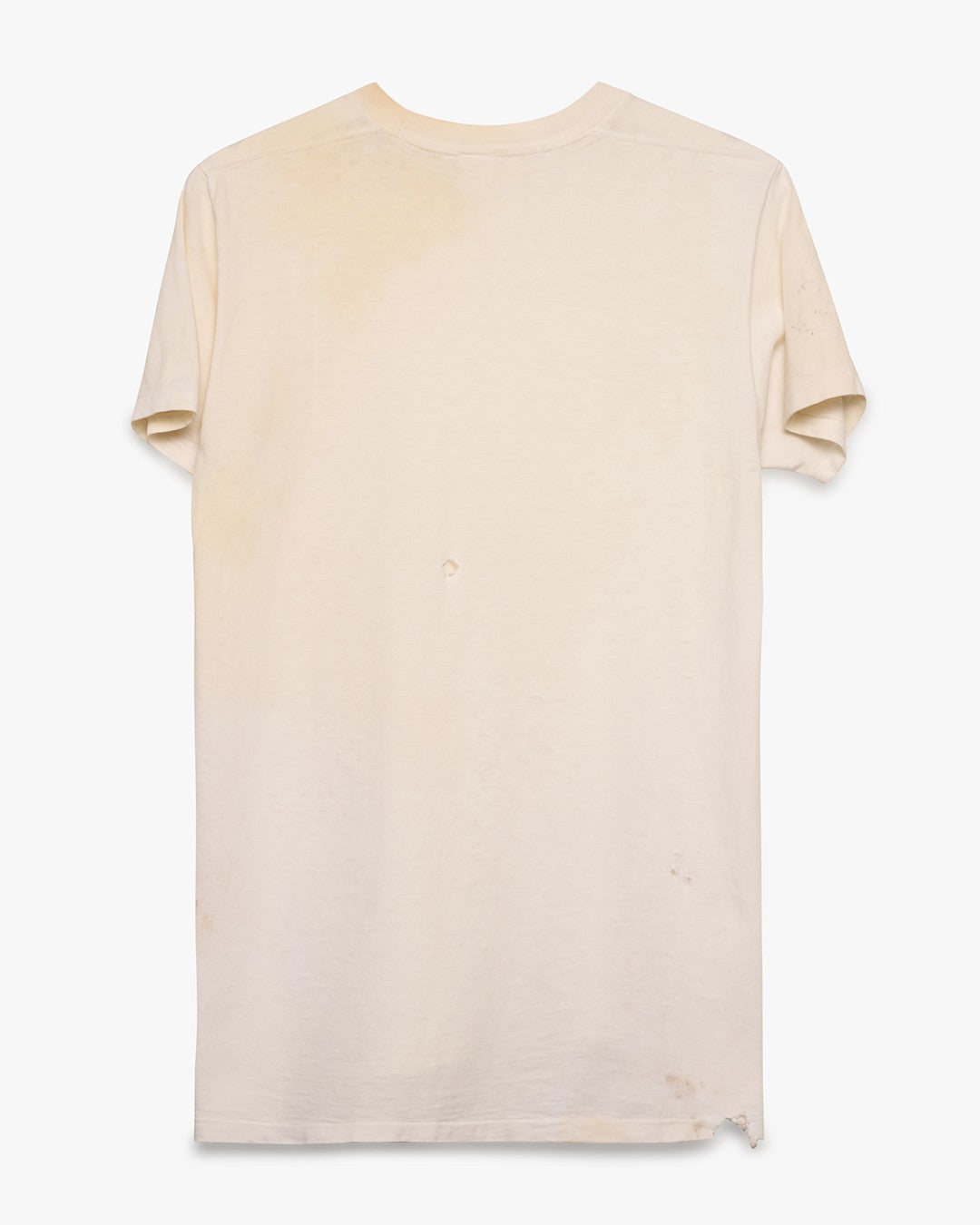 Distressed Penney's Stained White Blank Tee