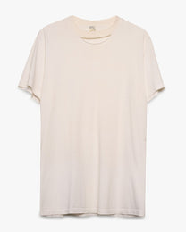 Distressed JC Penney's White Blank Tee