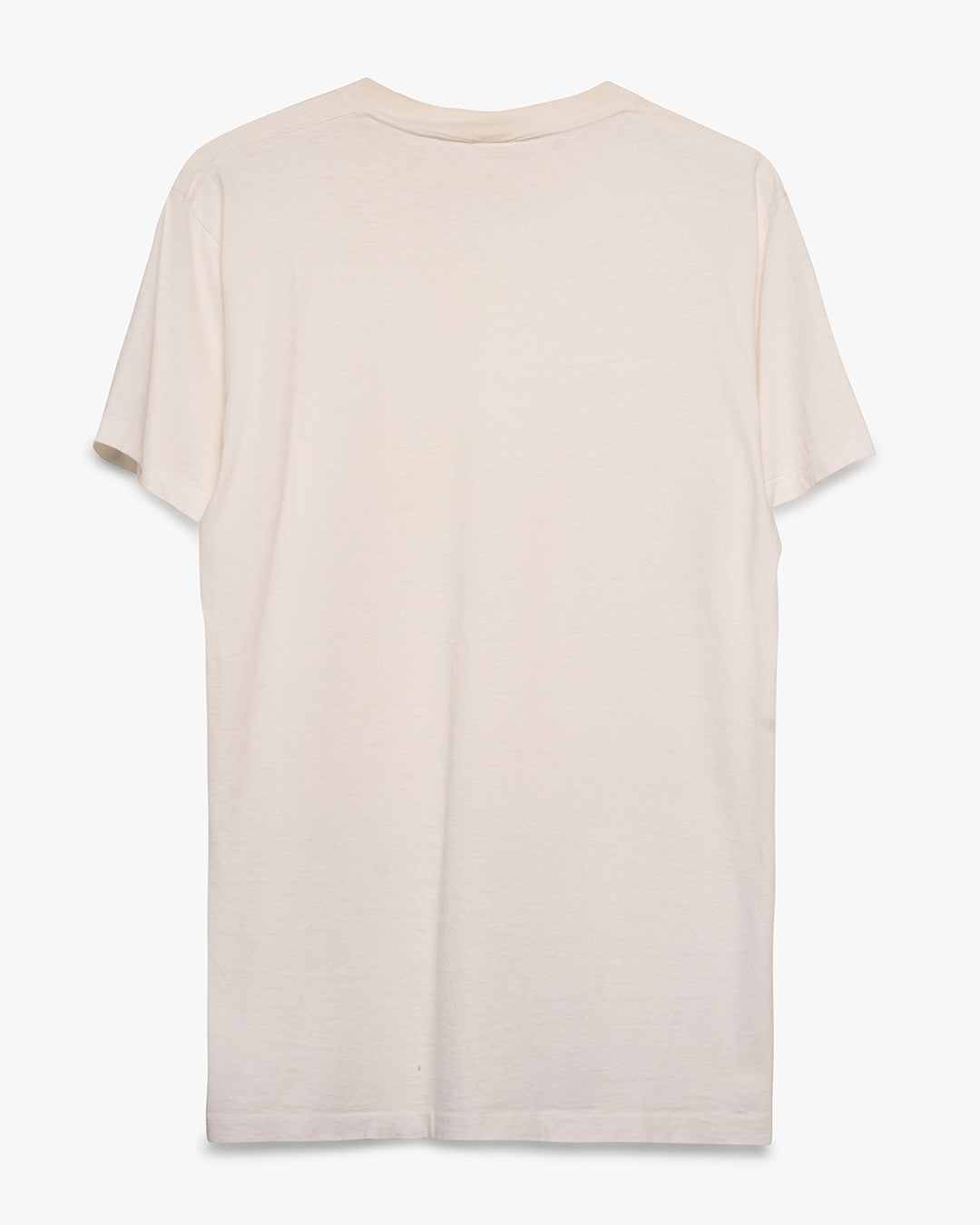 Distressed JC Penney's White Blank Tee
