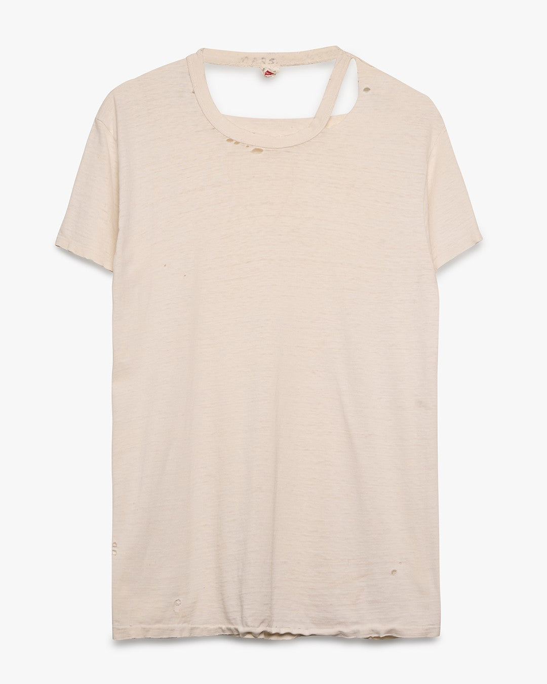 Thrashed Hanes Blank White Tee