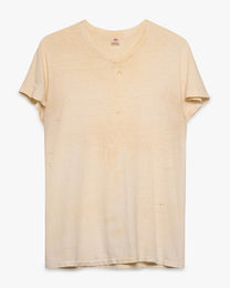Distressed Stained White Blank Tee